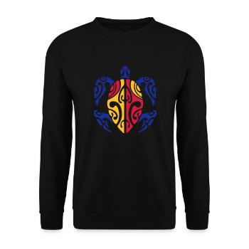 tahiti turtle - Sweat-shirt Unisexe - noir - Devant - Alina (178cm) & Michal (187cm)
