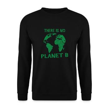 Es gibt keinen Planeten B - Unisex Pullover - Schwarz - Vorne - Alina (178cm) & Michal (187cm)