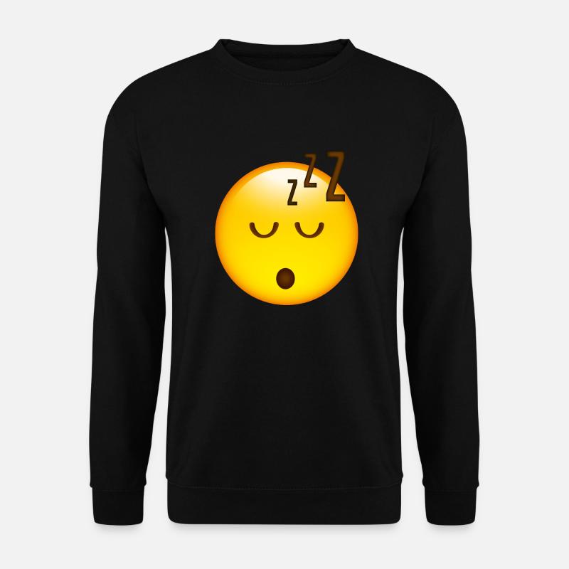 Smiley Sleeping - Unisex Pullover - Schwarz