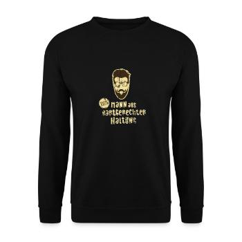 bartgerecht - Unisex Pullover - Schwarz - Vorne - Alina (178cm) & Michal (187cm)