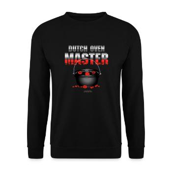 Dutch Oven Master - Unisex Pullover - Schwarz - Vorne - Alina (178cm) & Michal (187cm)