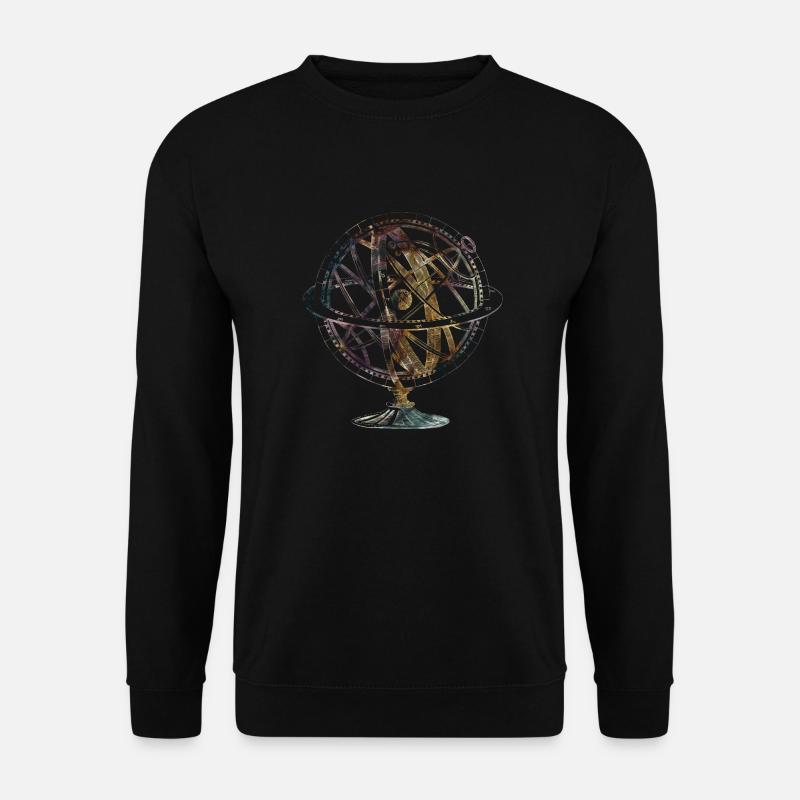 Globe terrestre Armillarsphäre - Sweat-shirt Unisexe - noir