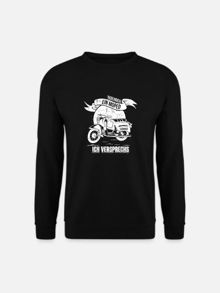 Moped fahren Ostalgie Schwalbe Simson Suhl - Unisex Pullover - Schwarz
