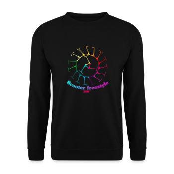 Circle of Scooter Freestyle 360 - Unisex Pullover - Schwarz - Vorne - Alina (178cm) & Michal (187cm)