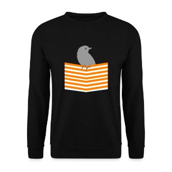 Bird bird budgie - Unisex Sweatshirt - black - Front - Alina (178cm) & Michal (187cm)
