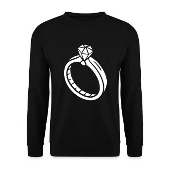 Wedding - Unisex Sweatshirt - black - Front - Alina (178cm) & Michal (187cm)