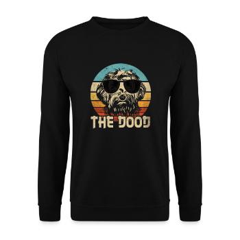 Goldendoodle Dog The Dood Cadeau rétro drôle - Sweat-shirt Unisexe - noir - Devant - Alina (178cm) & Michal (187cm)