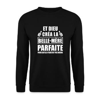 et dieu créa la belle-mère parfaite - Sweat-shirt Unisexe - noir - Devant - Alina (178cm) & Michal (187cm)