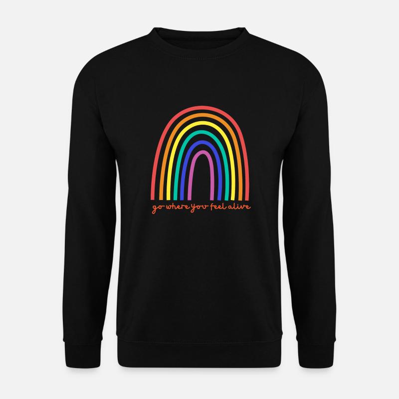 Rainbow - Unisex Pullover - Schwarz