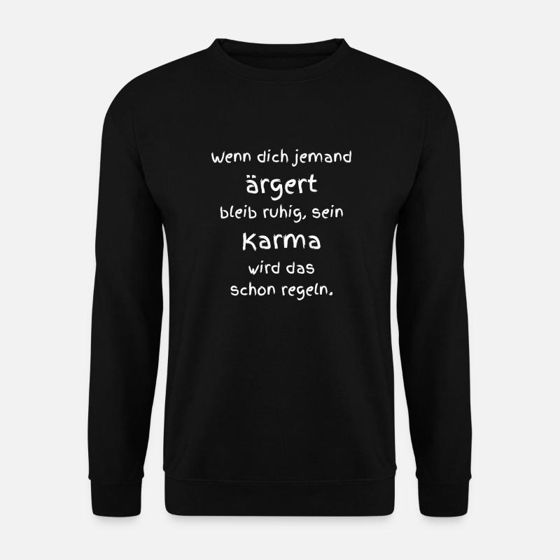 Karma - Unisex Pullover - Schwarz