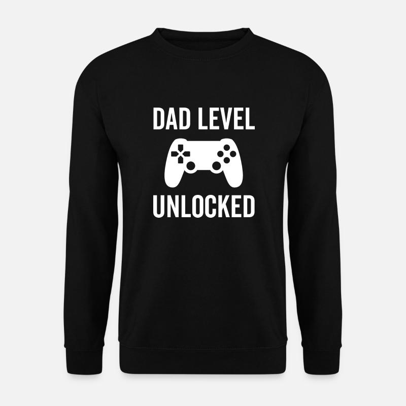 Dad Level Unlocked - Unisex Sweatshirt - black