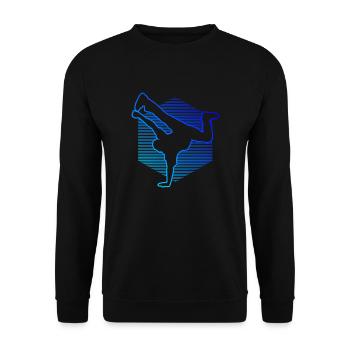 Hip Hop Breakdance Hiphop Kids Bboy BGirl Breakd - Sweat-shirt Unisexe - noir - Devant - Alina (178cm) & Michal (187cm)