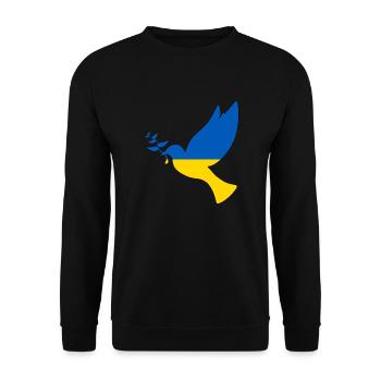 peace for ukraine - Unisex Sweatshirt - black - Front - Alina (178cm) & Michal (187cm)