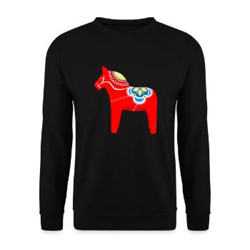 Dalahast Skandinavisches Design - Unisex Pullover - Schwarz - Vorne - Alina (178cm) & Michal (187cm)