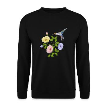 Oiseau - Sweat-shirt Unisexe - noir - Devant - Alina (178cm) & Michal (187cm)
