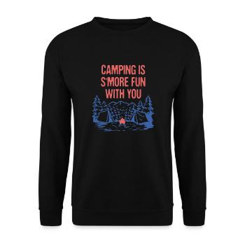 Camping is S'more Fun with You Camper Couples - Unisex Pullover - Schwarz - Vorne - Alina (178cm) & Michal (187cm)