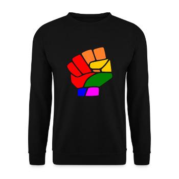 Lgbt - Unisex Pullover - Schwarz - Vorne - Alina (178cm) & Michal (187cm)