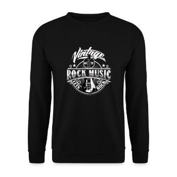 Rock Music - Unisex Pullover - Schwarz - Vorne - Alina (178cm) & Michal (187cm)