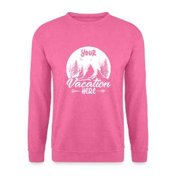 Spend your holidays in the mountains hiking - Unisex Sweatshirt - pink - Front