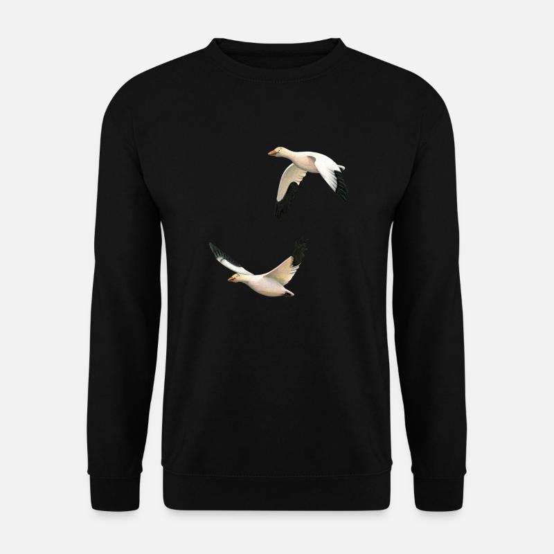 Schneegänse - Unisex Pullover - Schwarz