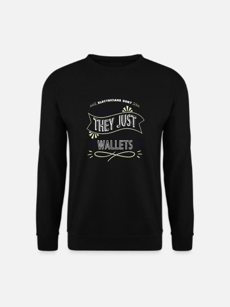 awesome engineer electrical electrician prop - Unisex Sweatshirt - black
