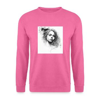 Schlafende Frau - Unisex Pullover - Pink - Vorne