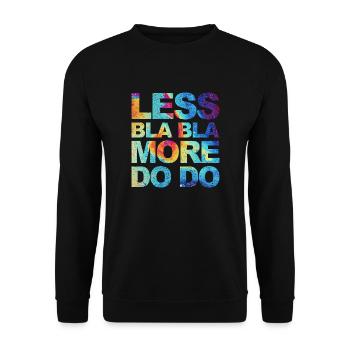 Funny saying for office, office, job & work - Unisex Sweatshirt - black - Front - Alina (178cm) & Michal (187cm)