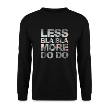 Funny saying for office, office, job & work - Unisex Sweatshirt - black - Front - Alina (178cm) & Michal (187cm)