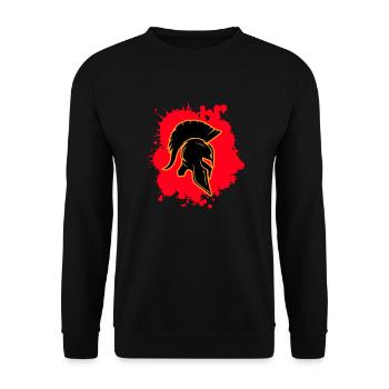 Sang de Sparte - Sweat-shirt Unisexe - noir - Devant - Alina (178cm) & Michal (187cm)