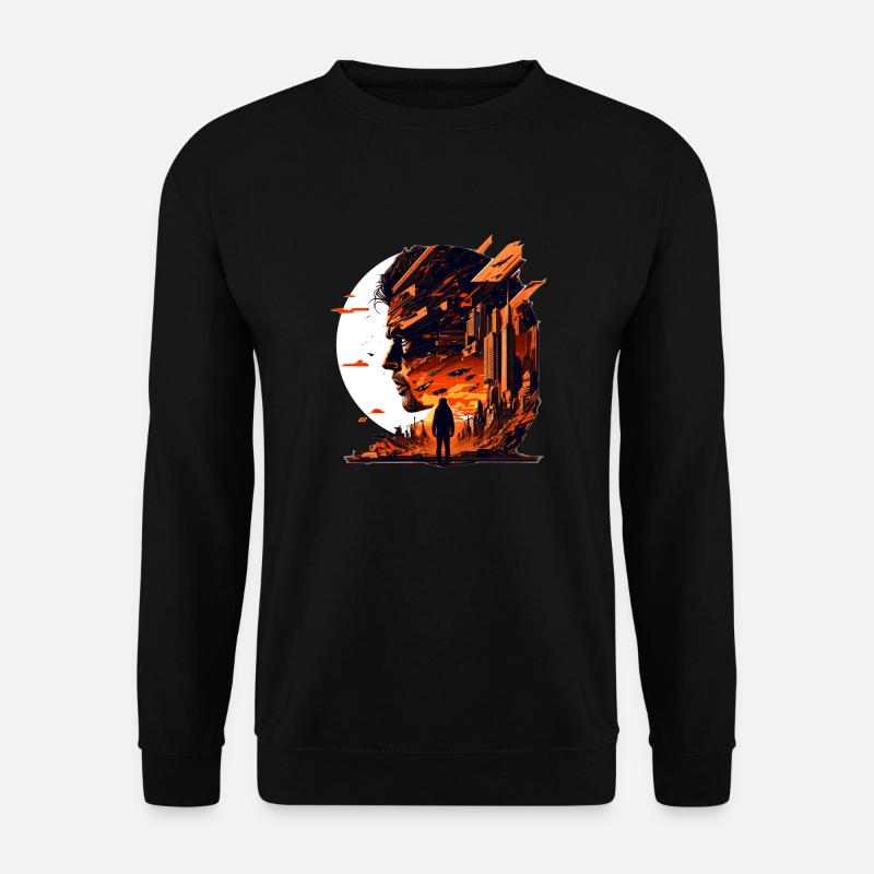 Sci-Fi and alien planets create artwork - Unisex Sweatshirt - black
