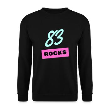 Vintage 83 - rocks - Unisex Sweatshirt - black - Front - Alina (178cm) & Michal (187cm)
