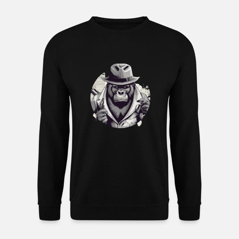Le gorille - Sweat-shirt Unisexe - noir