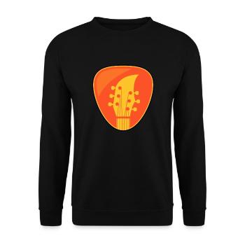 Gitarrist Plecktrum Geschenk Gitarrist - Unisex Pullover - Schwarz - Vorne - Alina (178cm) & Michal (187cm)
