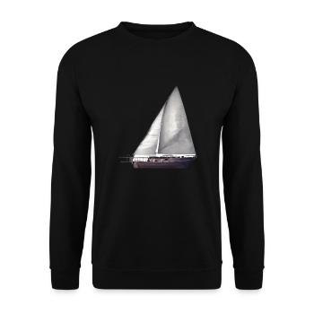 Voile, Voile, Voilier, Marin, Voilier - Sweat-shirt Unisexe - noir - Devant - Alina (178cm) & Michal (187cm)