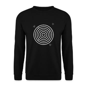 Zielscheibe - Unisex Pullover - Schwarz - Vorne - Alina (178cm) & Michal (187cm)