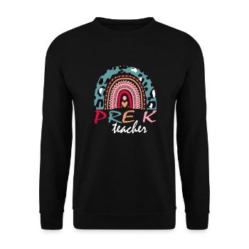 Boho Pre-K Squad Geschenk - Unisex Pullover - Schwarz - Vorne - Alina (178cm) & Michal (187cm)