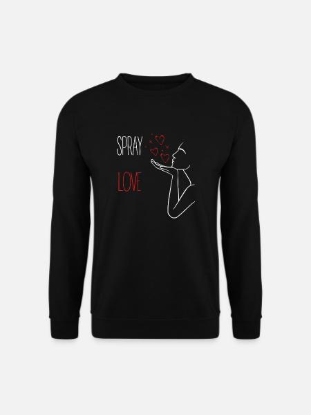 SPRAY LOVE - Unisex Sweatshirt - black