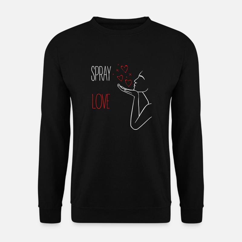 SPRAY LOVE - Unisex Pullover - Schwarz