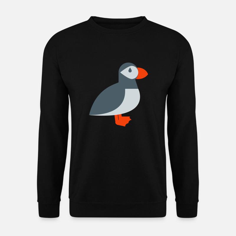 Papageientauchervogel - Unisex Pullover - Schwarz