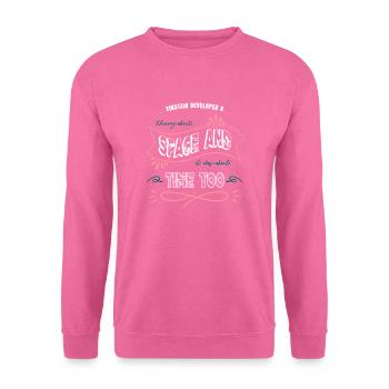 couleurs fun apesanteur présent astronomie amateurs - Sweat-shirt Unisexe - rose - Devant