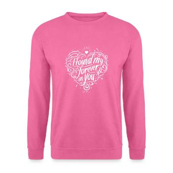 J’ai trouvé mon éternité en toi - Sweat-shirt Unisexe - rose - Devant
