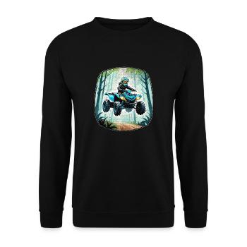 Quad & Off-Road - Unisex Sweatshirt - black - Front - Alina (178cm) & Michal (187cm)