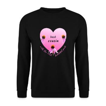 Meilleur cousin - Sweat-shirt Unisexe - noir - Devant - Alina (178cm) & Michal (187cm)