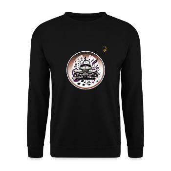 MUSIK IM AUTO - Unisex Pullover - Schwarz - Vorne - Alina (178cm) & Michal (187cm)