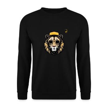 LION! - Sweat-shirt Unisexe - noir - Devant - Alina (178cm) & Michal (187cm)