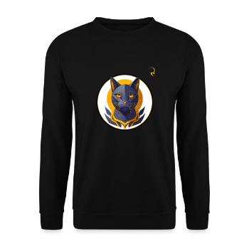 DIE KATZE - Unisex Pullover - Schwarz - Vorne - Alina (178cm) & Michal (187cm)