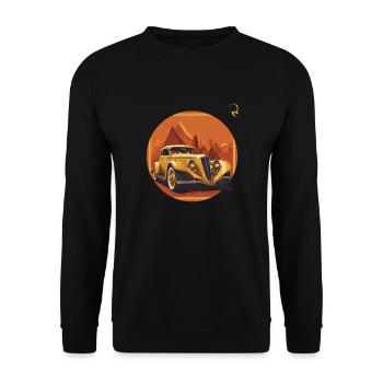 HORIZON OF THE PAST - Unisex Sweatshirt - black - Front - Alina (178cm) & Michal (187cm)