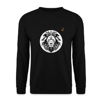 REAL LOOK - Unisex Sweatshirt - black - Front - Alina (178cm) & Michal (187cm)