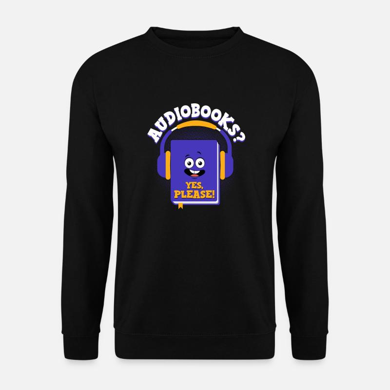 Earpiece Escape: Conversations with Audiobooks - Unisex Sweatshirt - black