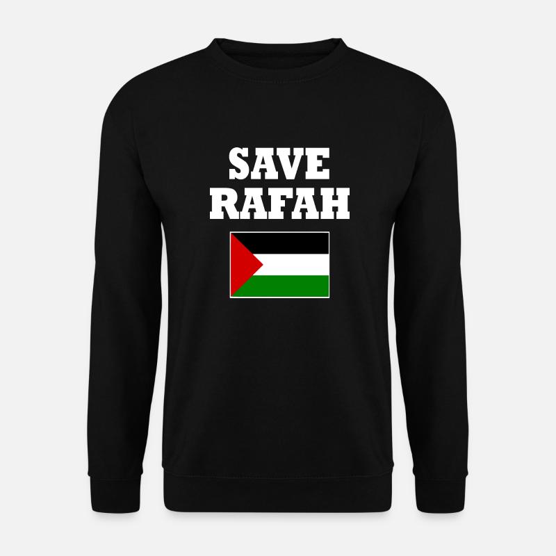 Save rafah - Unisex Sweatshirt - black